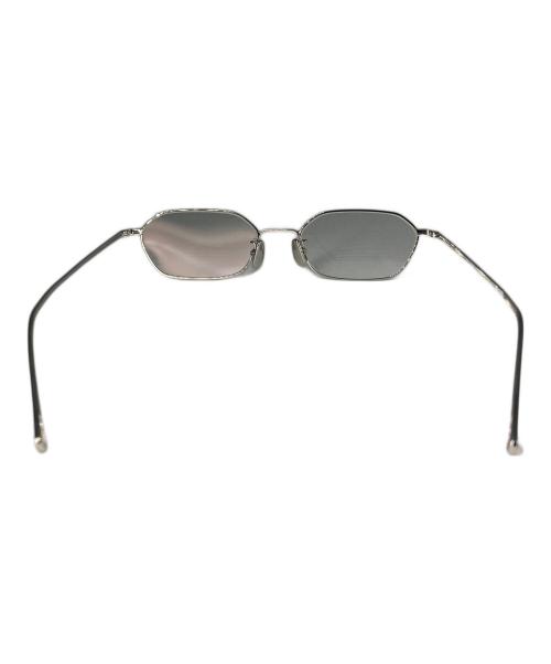 A.D.S.R.（エーディーエスアール）A.D.S.R. (エーディーエスアール) 伊達眼鏡 シルバーの古着・服飾アイテム