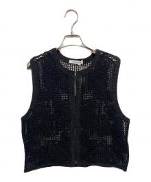 +81 BRANCA（ハチイチブランカ）の古着「レースベスト」｜ブラック