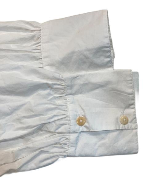 merlette（マーレット）merlette (マーレット) Georgica Ruched Lattice Poplin Blous ホワイト サイズ:Lの古着・服飾アイテム