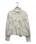 merlette（マーレット）の古着「Georgica Ruched Lattice Poplin Blous」｜ホワイト