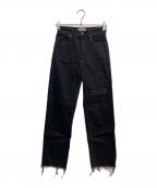 YANUKヤヌーク）の古着「LEA ストレートデニム」｜ブラック