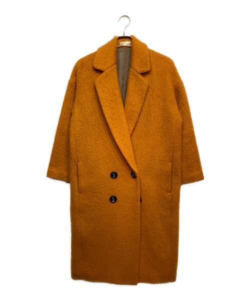 Unaca（アナカ）Unaca (アナカ) フロントボタンロングコート オレンジ サイズ:38の古着・服飾アイテム