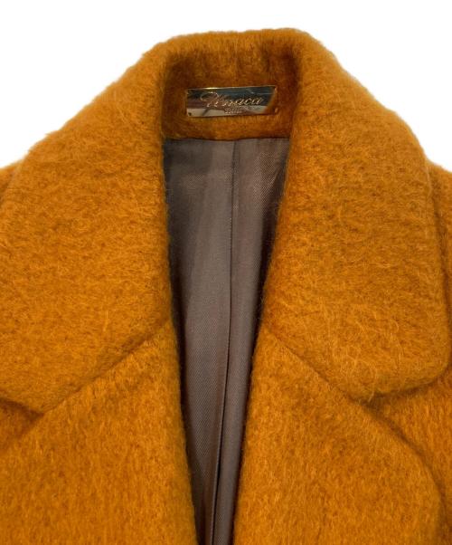 Unaca（アナカ）Unaca (アナカ) フロントボタンロングコート オレンジ サイズ:38の古着・服飾アイテム