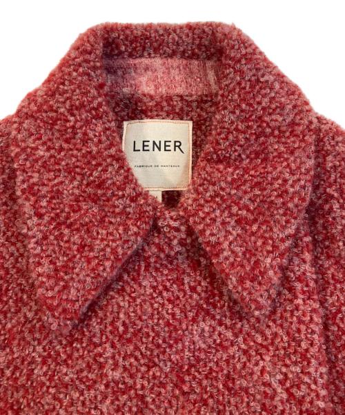 LENER（レネール）LENER (レネール) アルパカモヘヤ混コート レッド サイズ:Mの古着・服飾アイテム