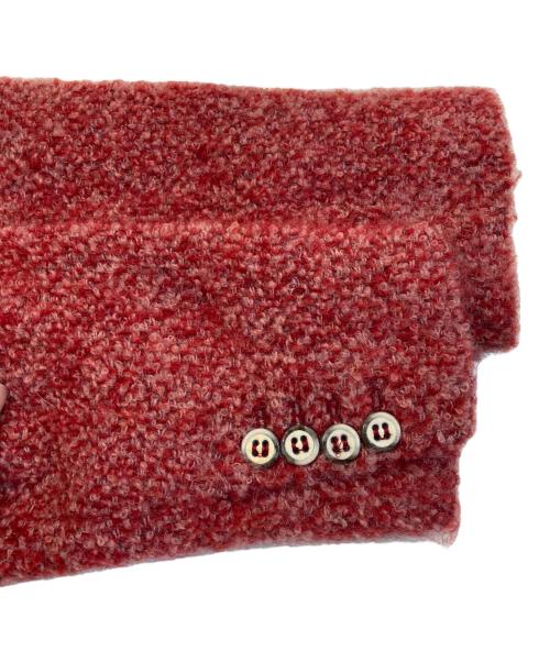 LENER（レネール）LENER (レネール) アルパカモヘヤ混コート レッド サイズ:Mの古着・服飾アイテム