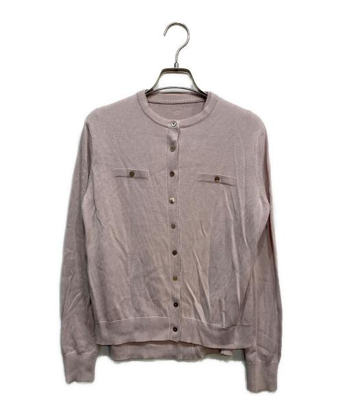 anuans（アニュアンス）anuans (アニュアンス) シルクブレンドアンサンブルニット ピンク サイズ:Freeの古着・服飾アイテム