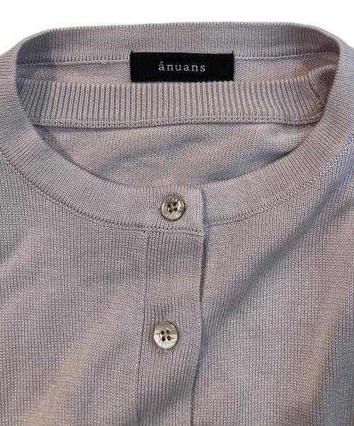 anuans（アニュアンス）anuans (アニュアンス) シルクブレンドアンサンブルニット ピンク サイズ:Freeの古着・服飾アイテム