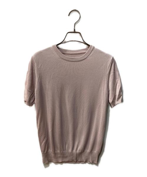 anuans（アニュアンス）anuans (アニュアンス) シルクブレンドアンサンブルニット ピンク サイズ:Freeの古着・服飾アイテム