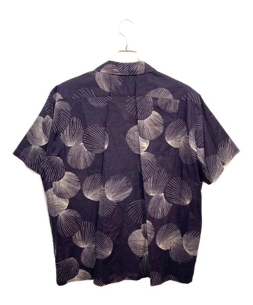 Duke Kahanamoku（デュークカハナモク）Duke Kahanamoku (デュークカハナモク) LINEN HAWAIIAN SHIRT ネイビー サイズ:XLの古着・服飾アイテム