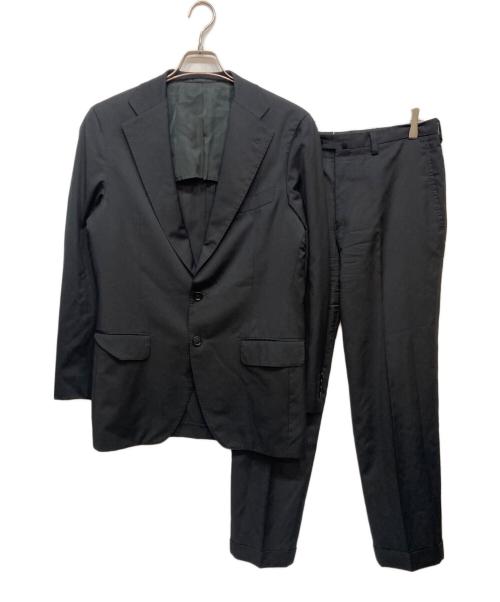 TOMORROW LAND PILGRIM（トゥモローランド ピルグリム）TOMORROW LAND PILGRIM (トゥモローランド ピルグリム) HORIZON TWILL 2Bボタンスーツ ブラック サイズ:48の古着・服飾アイテム