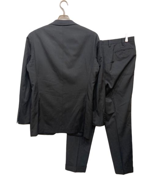 TOMORROW LAND PILGRIM（トゥモローランド ピルグリム）TOMORROW LAND PILGRIM (トゥモローランド ピルグリム) HORIZON TWILL 2Bボタンスーツ ブラック サイズ:48の古着・服飾アイテム