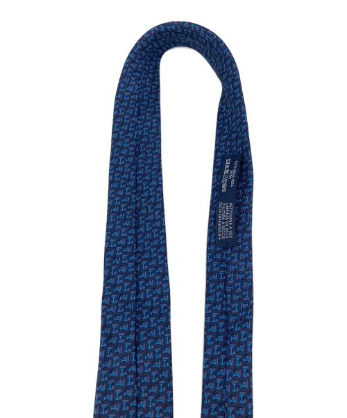 HERMES（エルメス）HERMES (エルメス) シルクネクタイ ネイビー サイズ:-の古着・服飾アイテム