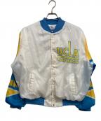 Chalk Lineチョークライン）の古着「スタジャン」｜ホワイト×ブルー