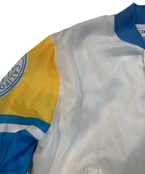 Chalk Line（チョークライン）Chalk Line (チョークライン) スタジャン ホワイト×ブルー サイズ:Lの古着・服飾アイテム