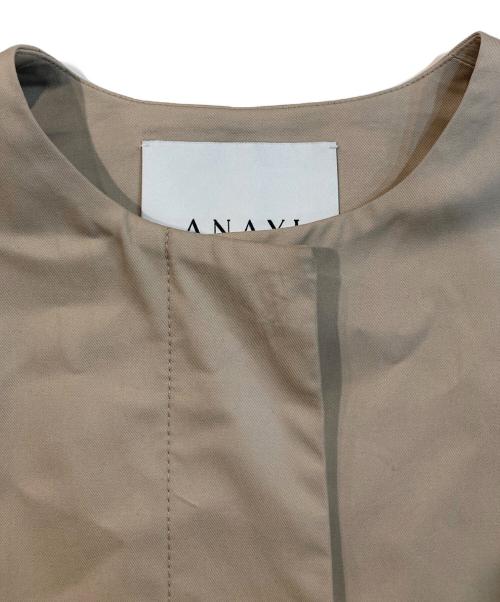 ANAYI（アナイ）ANAYI (アナイ) 撥水ギャバクルーコート ベージュ サイズ:36の古着・服飾アイテム