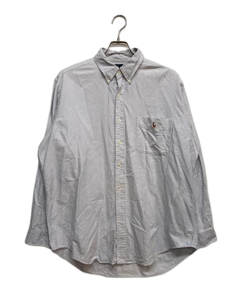 RALPH LAUREN（ラルフローレン）RALPH LAUREN (ラルフローレン) ストライプシャツ ブルー サイズ:Lの古着・服飾アイテム
