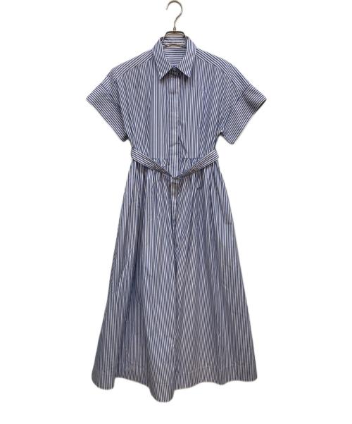 ESTNATION（エストネーション）ESTNATION (エストネーション) ポプリンシャツワンピース ブルー サイズ:36の古着・服飾アイテム