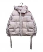 Snidelスナイデル）の古着「西川アップサイクルショートダウン」｜ピンク