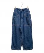 URCH RNAアールエヌエー）の古着「ルーズデニムオームパンツ」｜インディゴ