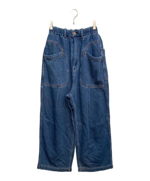 URCH RNA（アールエヌエー）URCH RNA (アールエヌエー) ルーズデニムオームパンツ インディゴ サイズ:Mの古着・服飾アイテム