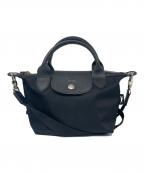 LONGCHAMPロンシャン）の古着「エナジー XS トップハンドルバッグ」｜ブラック