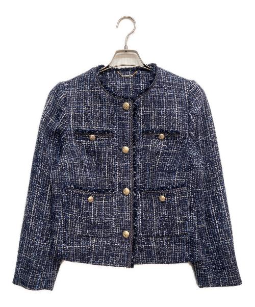 CELFORD（セルフォード）CELFORD (セルフォード) ツイードジャケット ブルー サイズ:38の古着・服飾アイテム