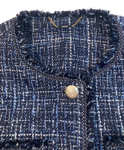 CELFORD（セルフォード）CELFORD (セルフォード) ツイードジャケット ブルー サイズ:38の古着・服飾アイテム