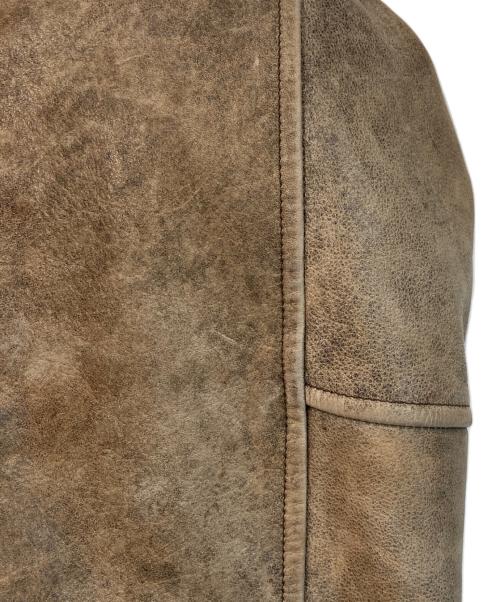 O'NEILL（オニール）O'NEILL (オニール) レザー切替スタジャン ブラウン×グレー サイズ:Lの古着・服飾アイテム