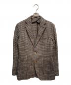 TAGLIATOREタリアトーレ）の古着「SUPER100'sウールホップサック2Bジャケット」｜ブラウン