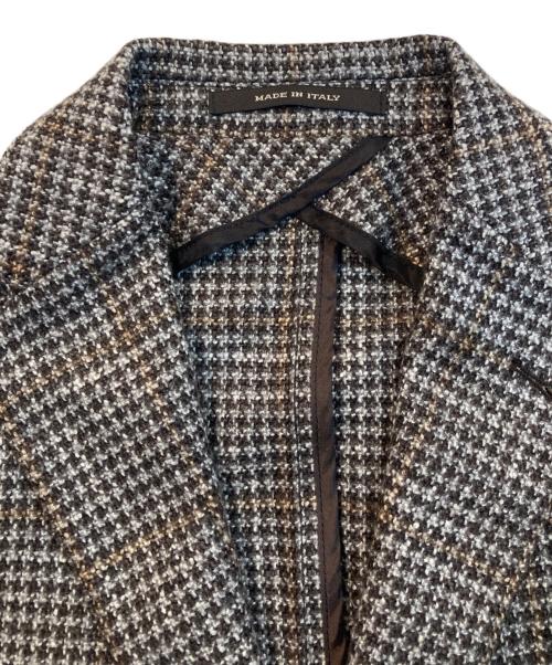 TAGLIATORE（タリアトーレ）TAGLIATORE (タリアトーレ) SUPER100'sウールホップサック2Bジャケット ブラウン サイズ:44の古着・服飾アイテム