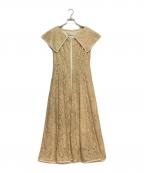 CELFORDセルフォード）の古着「ミラーレースワンピース」｜イエロー