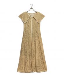 CELFORD（セルフォード）の古着「ミラーレースワンピース」｜イエロー