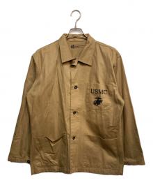 HOUSTON（ヒューストン）の古着「USMC HBT UTILITY JACKET」｜ベージュ