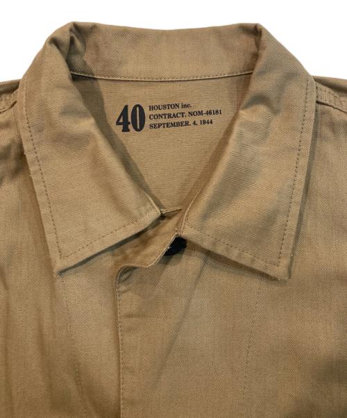 HOUSTON（ヒューストン）HOUSTON (ヒューストン) USMC HBT UTILITY JACKET ベージュ サイズ:40の古着・服飾アイテム