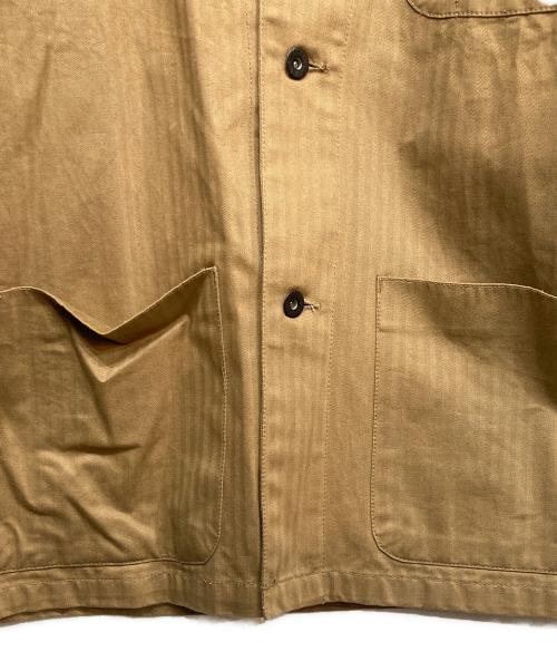 HOUSTON（ヒューストン）HOUSTON (ヒューストン) USMC HBT UTILITY JACKET ベージュ サイズ:40の古着・服飾アイテム
