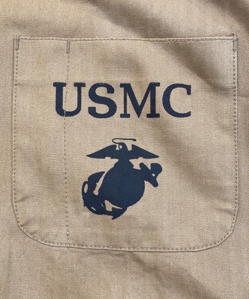 HOUSTON（ヒューストン）HOUSTON (ヒューストン) USMC HBT UTILITY JACKET ベージュ サイズ:40の古着・服飾アイテム