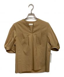 BALLSEY（ボールジィ）の古着「プロセスド コットン ショルダー タック ブラウス」｜ベージュ