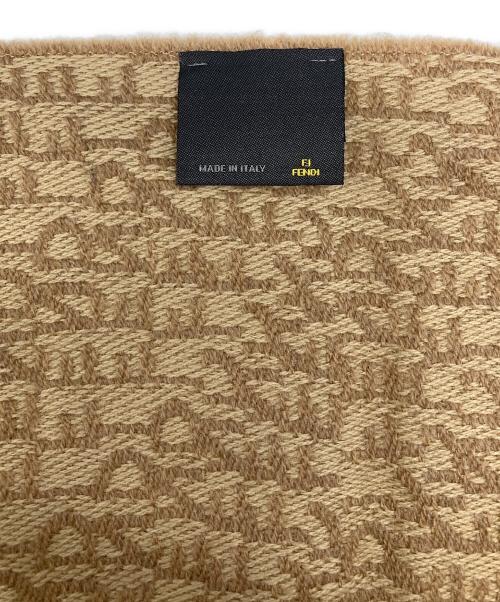 FENDI（フェンディ）FENDI (フェンディ) 総柄　マフラー ベージュ サイズ:実寸参照の古着・服飾アイテム
