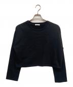 EVERYDAY I LIKE.エヴリデイ アイ ライク）の古着「クロップド ロングスリーブ Tシャツ」｜ブラック