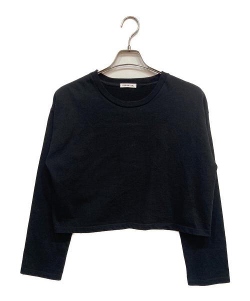 EVERYDAY I LIKE.（エヴリデイ アイ ライク）EVERYDAY I LIKE. (エヴリデイ アイ ライク) クロップド ロングスリーブ Tシャツ ブラック サイズ:Freeの古着・服飾アイテム