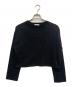 EVERYDAY I LIKE.（エヴリデイ アイ ライク）の古着「クロップド ロングスリーブ Tシャツ」｜ブラック