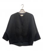 LE PHILル フィル）の古着「ルフィルウールジャージーボンディングジャケット」｜ブラック