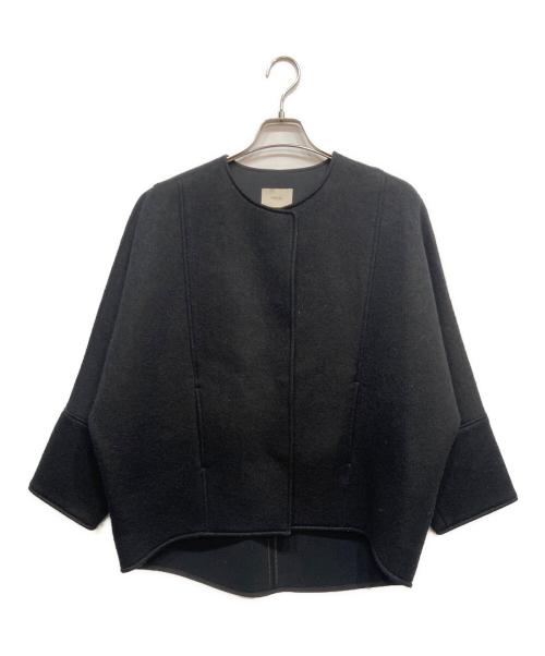 LE PHIL（ル フィル）LE PHIL (ル フィル) ルフィルウールジャージーボンディングジャケット ブラック サイズ:1の古着・服飾アイテム