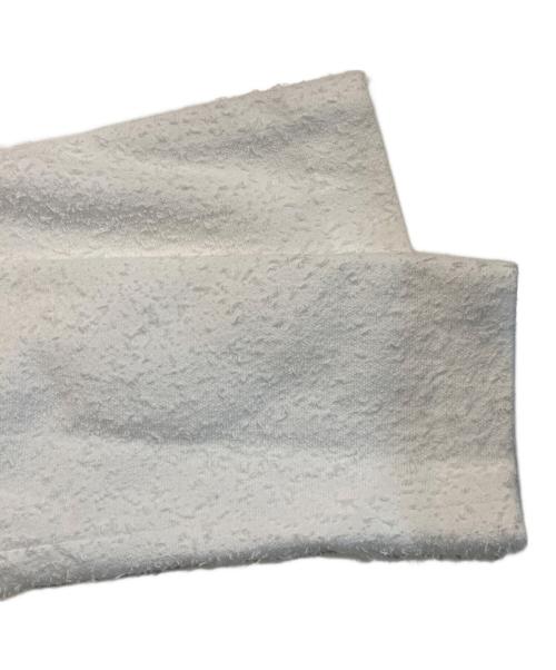 MACPHEE（マカフィー）MACPHEE (マカフィー) ループヤーンツイード ノーカラージャケット ホワイト サイズ:36の古着・服飾アイテム