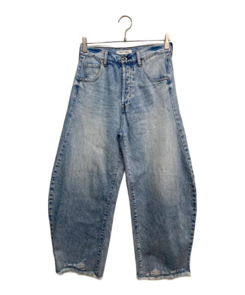 Whim Gazette（ウィムガゼット）Whim Gazette (ウィムガゼット) ラインカーブDENIM インディゴ サイズ:36の古着・服飾アイテム