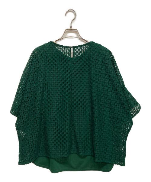 BEARDSLEY（ビアズリー）BEARDSLEY (ビアズリー) カヤ前後ブラウス グリーン サイズ:FREE 未使用品の古着・服飾アイテム