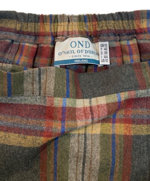 O'NEIL OF DUBLIN（オニールオブダブリン）O'NEIL OF DUBLIN (オニールオブダブリン) ロングラップスカート ブラウン サイズ:38の古着・服飾アイテム