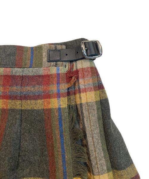 O'NEIL OF DUBLIN（オニールオブダブリン）O'NEIL OF DUBLIN (オニールオブダブリン) ロングラップスカート ブラウン サイズ:38の古着・服飾アイテム