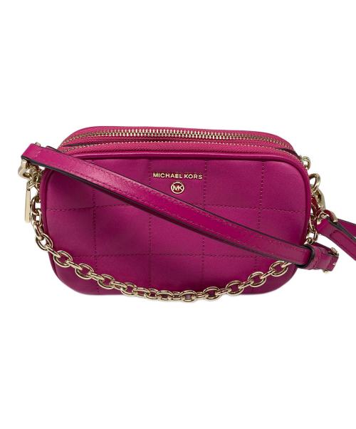 MICHAEL KORS（マイケル・コース）MICHAEL KORS (マイケル・コース) JET SET CHARM ショルダーバッグ ピンクの古着・服飾アイテム