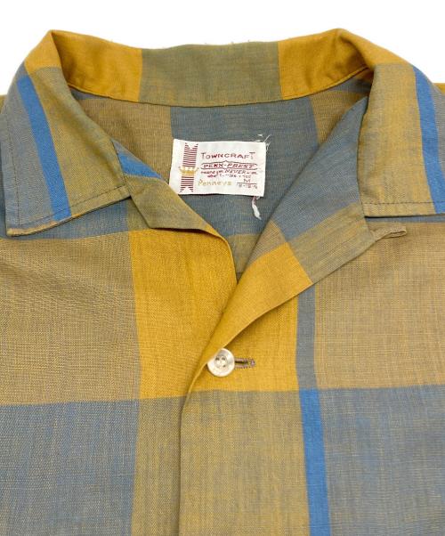 TOWN CRAFT（タウンクラフト）TOWN CRAFT (タウンクラフト) オープンカラーシャツ イエロー サイズ:Mの古着・服飾アイテム